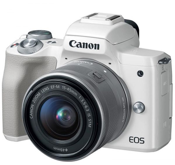 Máy ảnh Canon EOS M50 + KIT 15-45MM (Trắng)